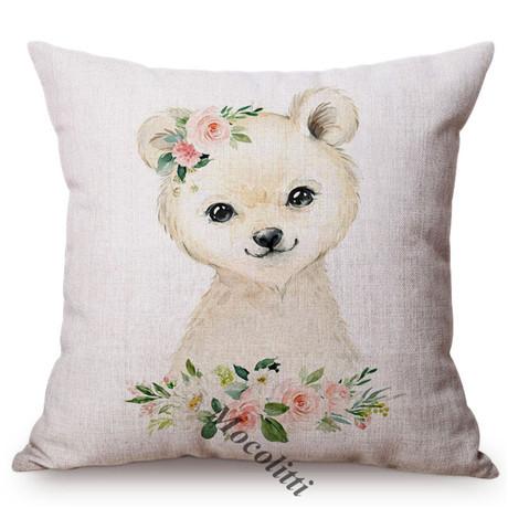 Nordic Animals Koala Duckling Bunny Pillow Case Cute Birthday Gift Kid'S Room Sofa Decoration Car Linen Cushion Cover Cojines