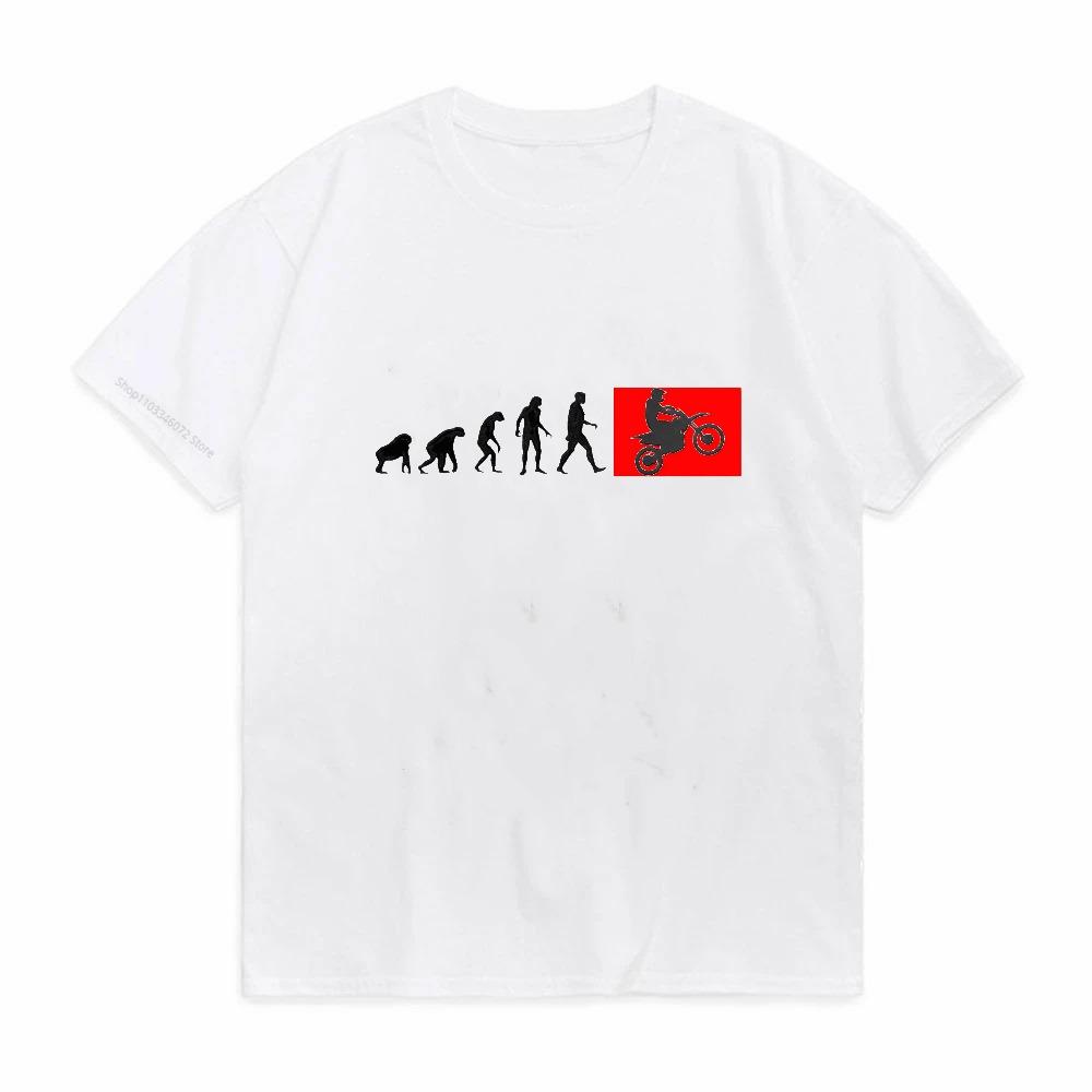 Huunisex Evolution Motocross Design Vintage TShirt Unisex Autocycle Motorbike Speedometer Personalized Print Game Black Tee S