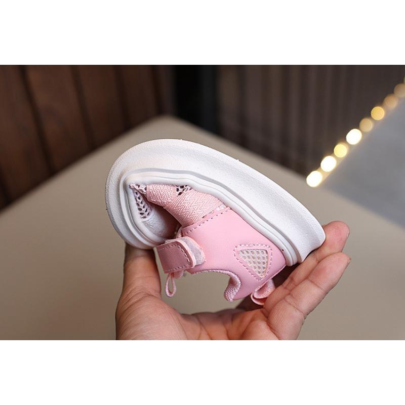 Summer Girls' Sport Sandals Children's Casual Shell-toe Sneakers Boys' White Sneakers Hollow-out Breathable Frame Shoes