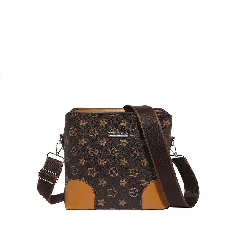 Women's 2025 Retro Bucket Bag: Versatile Vintage Handbag & Single Shoulder Crossbody with Classic Floral Design