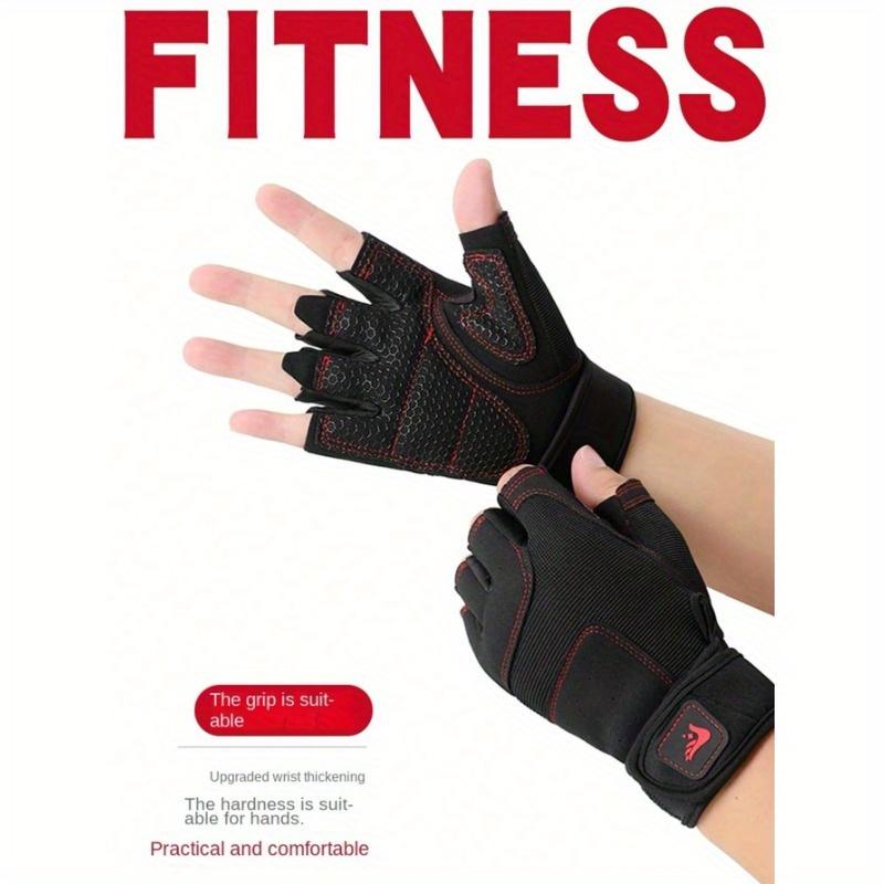 A Pair of Outdoor Sports Fitness Half-Finger Gloves Spring Play Cycling Mountaineering Handguard Non-Slip Men's Gloves