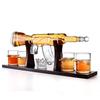 Elegant Gun Whiskey Decanter Glass Set