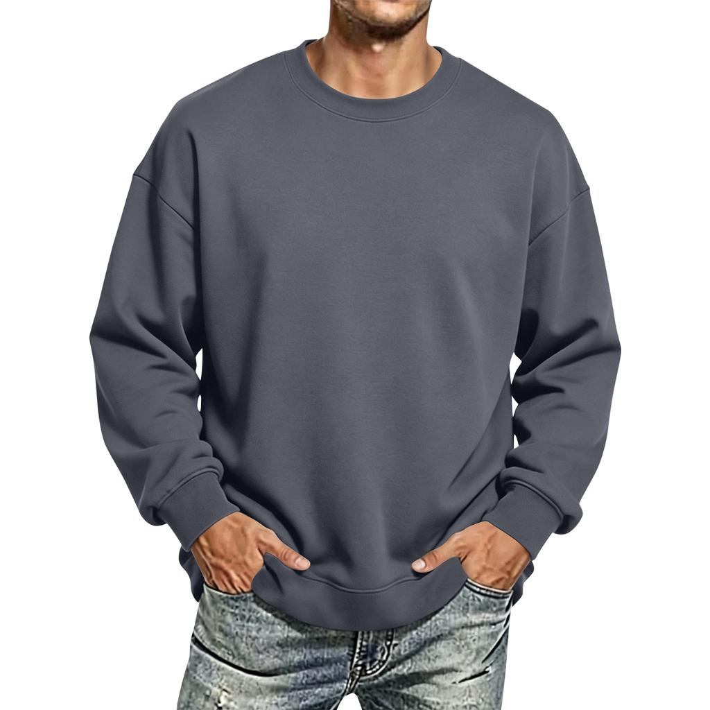 Unisex Long Sleeve Neck T-Shirt Couples Casual Sports Top for Men and Women