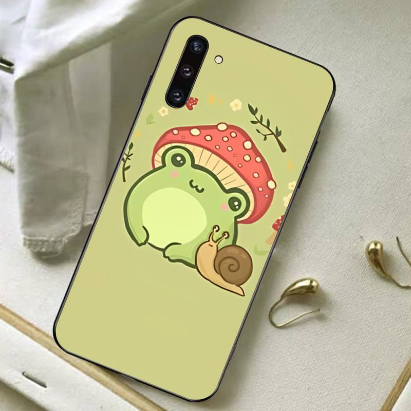 Zabawne etui na telefon z żabą dla Samsunga A51 A30s A52 A71 A12 dla Huawei Honor 10i dla OPPO vivo Y11 pokrowiec