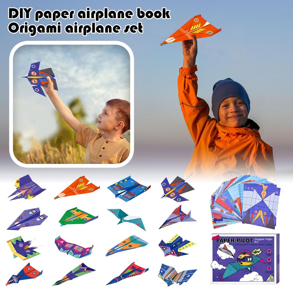DIY Paper Airplane Book Airplane Set Gift Box Jewelry