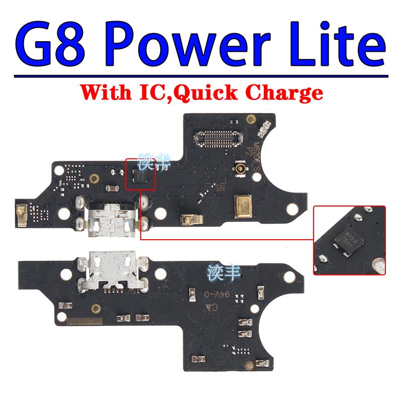 Usb Dock Charger Connector for Motorola Moto G6 G7 G8 Power Plus Play Lite Us Brazil Version Charging Board Module Flex Ports