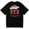Seupeullaesikodeu Short Sleeve T-Shirt Black - Lucky Seven