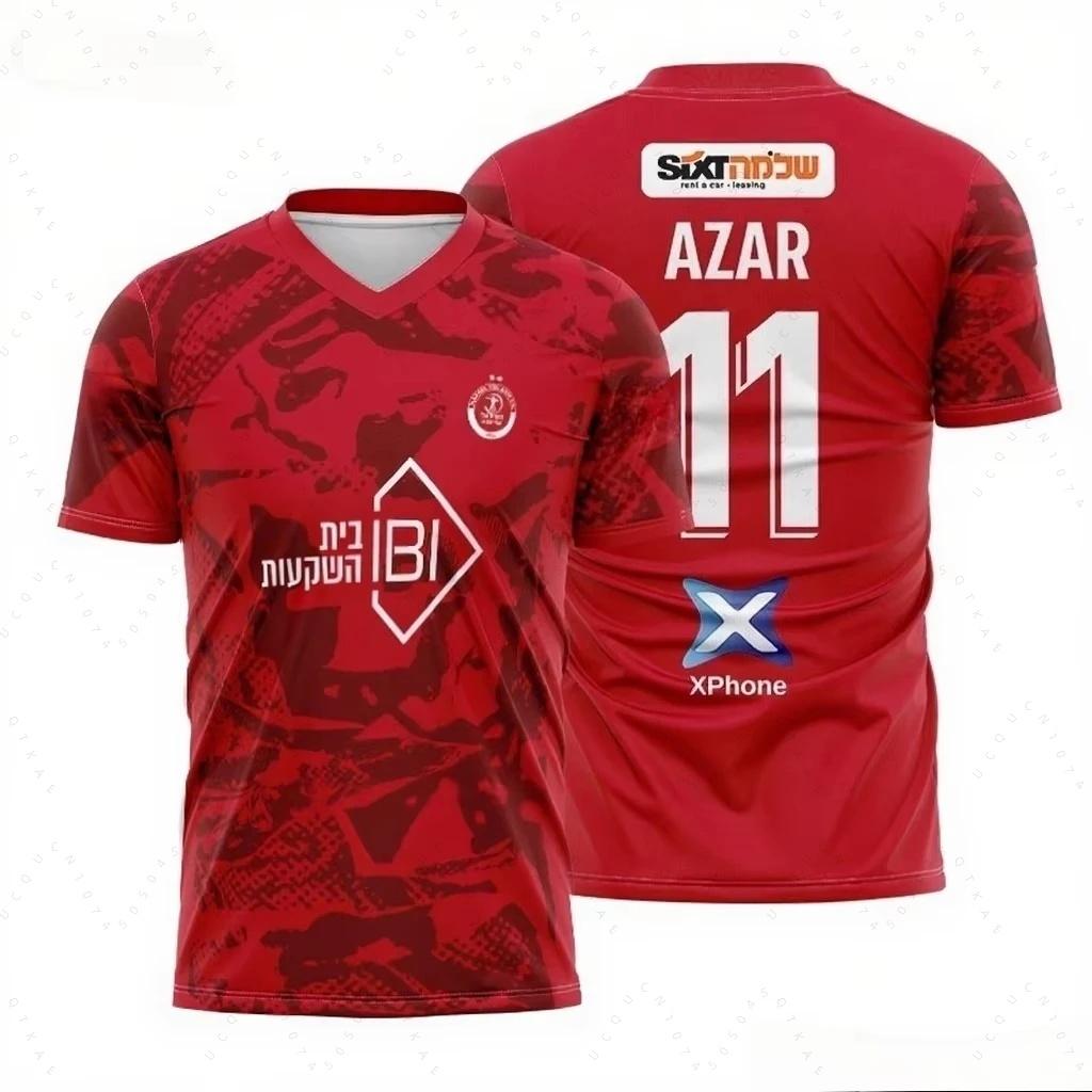 

2026 Summer New Men s Children Hapoel Tel Aviv Football Club Sport Quick-drying Short-sleeved T-shirt Women s Kids Tees Fans Top S