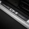 4PC Car Scuff Plate Door Threshold Sill Stickers For Mazda CX-5 CX5 KE KF 2021 2020 2019 2018 2017 2016 - 2012 Auto Logo Covers sqmhc03