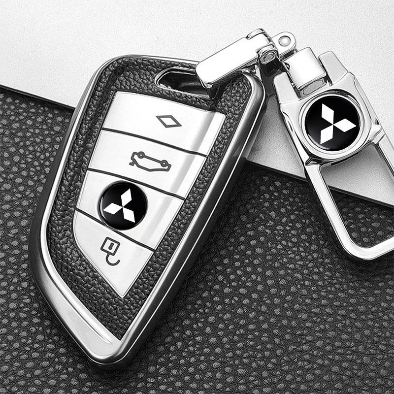 14mm Aliuminio Logotipas Automobilio Raktelio Lipdukas Nuotolinio Pultelio Emblema Ženklelis Mitsubishi ASX Lancer Pajero Outlander L200 Delica Eclipse