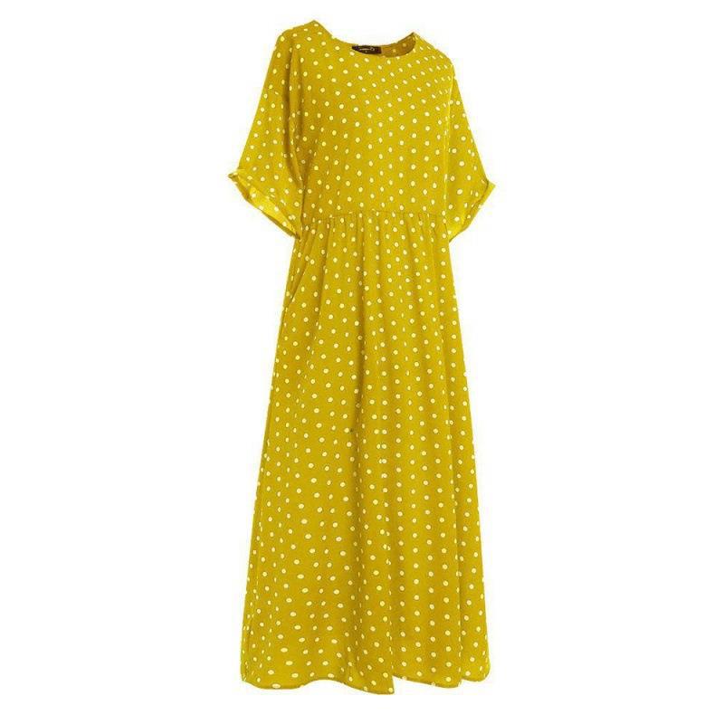 2022 Summer Trend: Plus Size Women's Polka Dot Dress In Fresh European & American Style