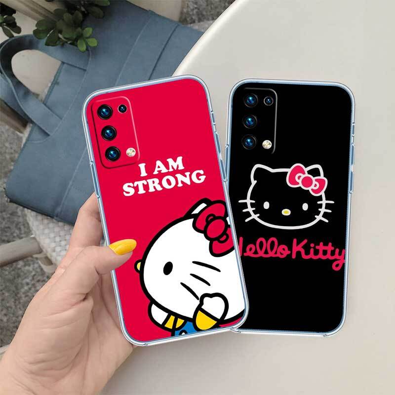Cartoon Hello kitty Phone Case for Motorola Edge 20 30 S30 40 50 Fusion Lite Plus Pro Ultra Neo One Action Zoom Hyper Power Macro Vision