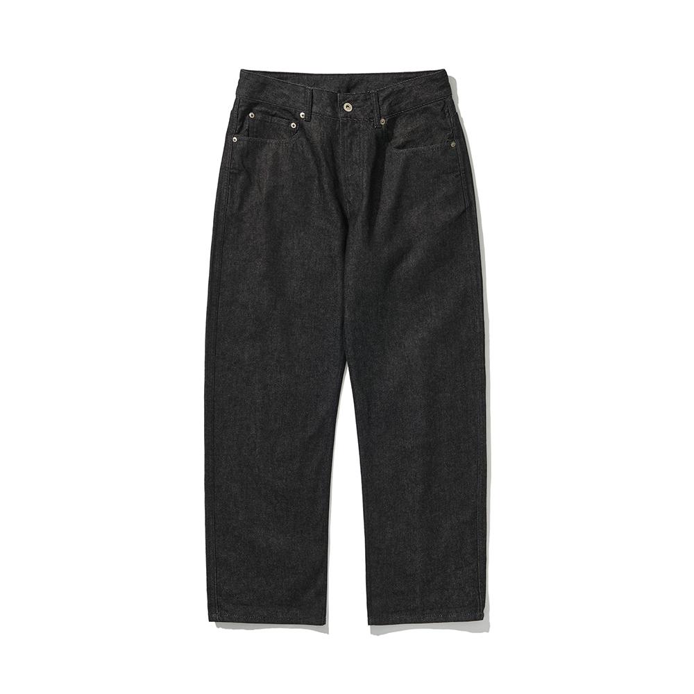 HISHANDER One Washed 5P Wide Denim Pants