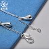 925 Sterlingsilber Fünf Wassertropfen Regentropfen Armband Schmuck