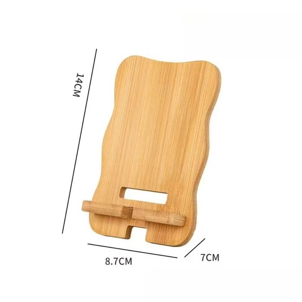 Wooden Mobile Phone Stand Multi-functional Phone Charging Stand Lazy Bracket  For Home/Office