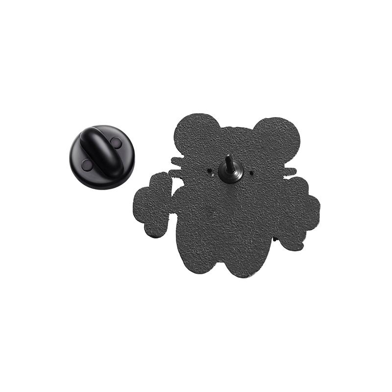 Die Fitnessratte Emaille-Pins Custom Keep Sports Broschen Reversabzeichen Cartoon Tier Schmuck Geschenk für Freunde