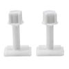 8pcs Toilet Seat Repair Screws Kits For 2 X Toilets Seat White Hinges Full Set Bolts Screws Bathroom Repair Tools Accessories