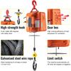 SucceBuy 500kg/1100lbs Electric Hoist Winch Portable Crane 25ft Lifting Height Wired Remote Control for Transportation