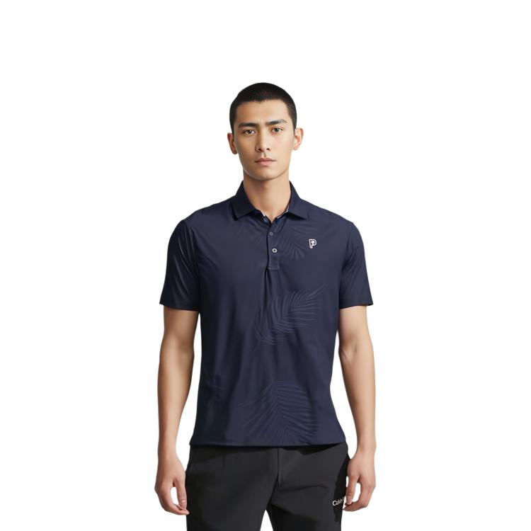 Puma X Palm Tree Crew Solid Comfortable Soft Golf Short Sleeve Polo Shirt Men Polo Shirts Deep-Navy 623964-04