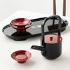 Yamanaka Lacquerware Toso Ware Crane Auspicious Sake Cup Choshi Toso Stand Set Yamanaka Lacquer Ware Traditional Craft Made In Japan New Year