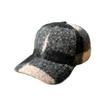 Color Blocked Imitation Teddy Velvet Baseball Hat for Women In Autumn and Winter Thickened Warm Peaked Cap Trendy Brand Sun Hat for Men