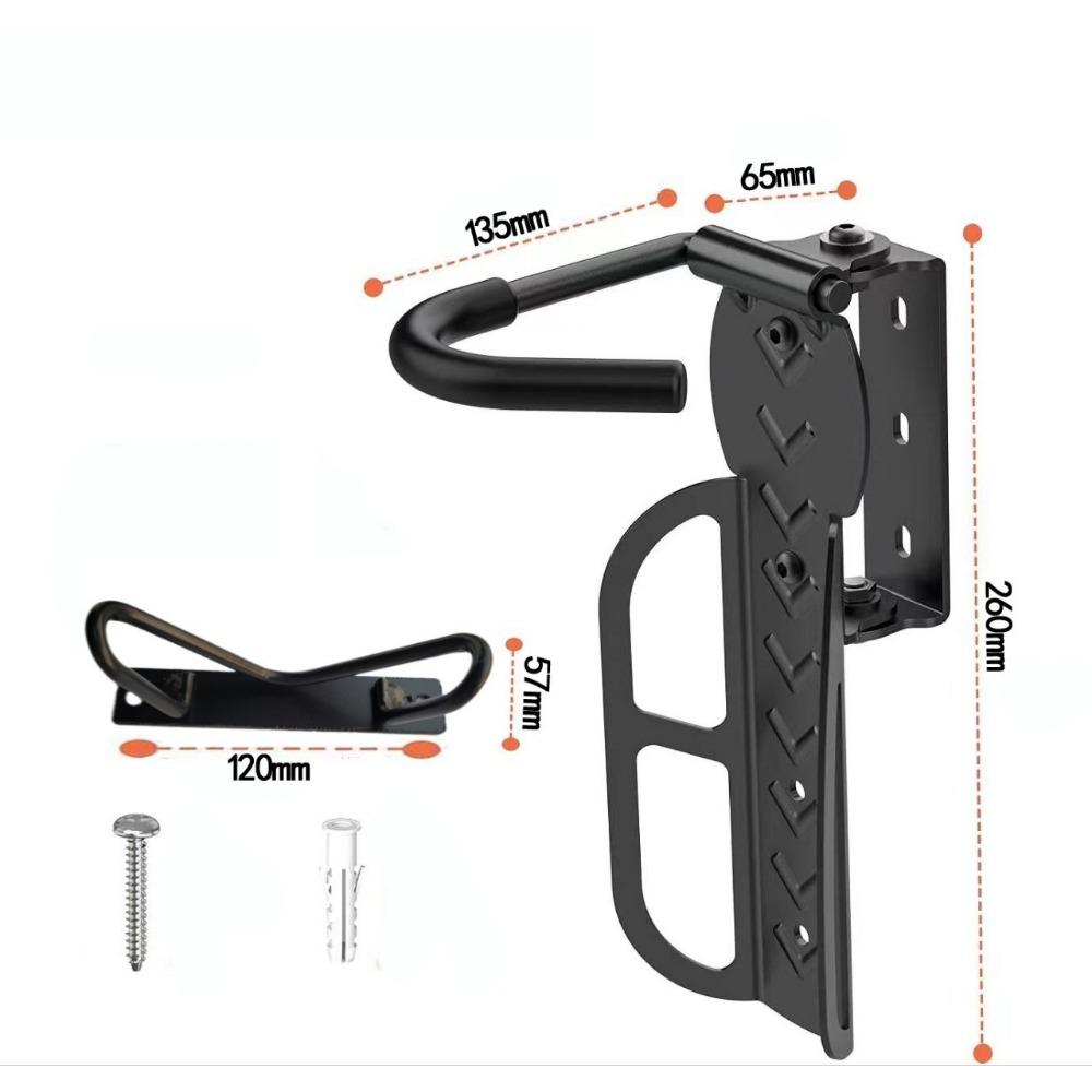 1PACK QAQ Schwenkbare Fahrrad-Wandhalterung, Vertikaler Fahrradständer Garage Hält bis zu 30 kg, Fahrradhaken für Garage Platzsparend, Einfach zu Installieren