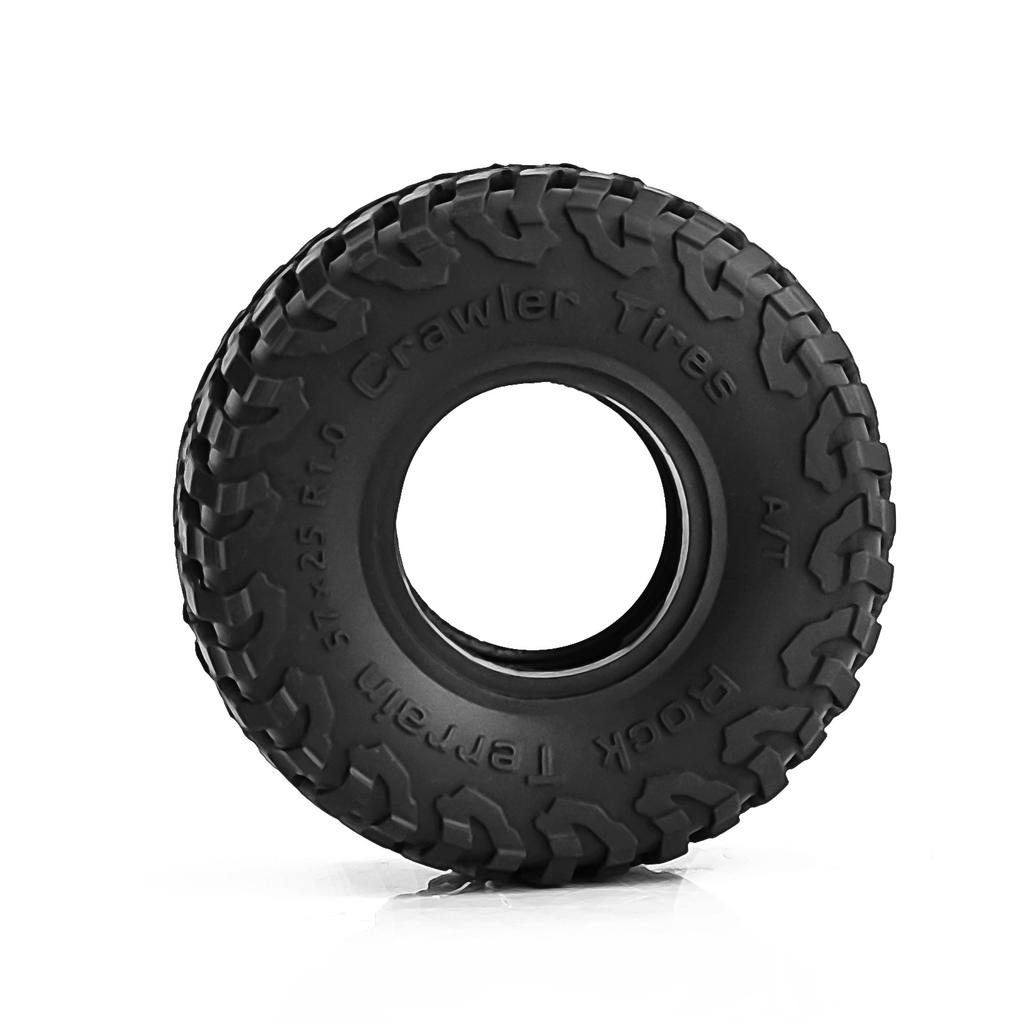 1.0 Tires Claw Mud Terrain Tires for TRX4M AX24 Axial SCX24 FCX24 1/18 1/24 RC Crawler Car