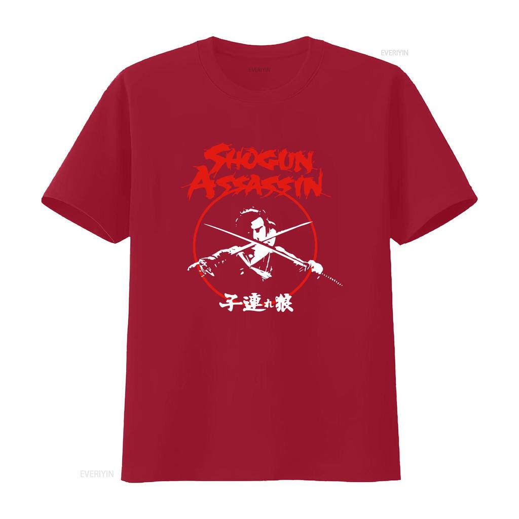 Inspired By Shogun Assassin Crossed Swords T Shirt Vintage Washed Graphic Streetwear Top For Everyday Wear Designer Clothes