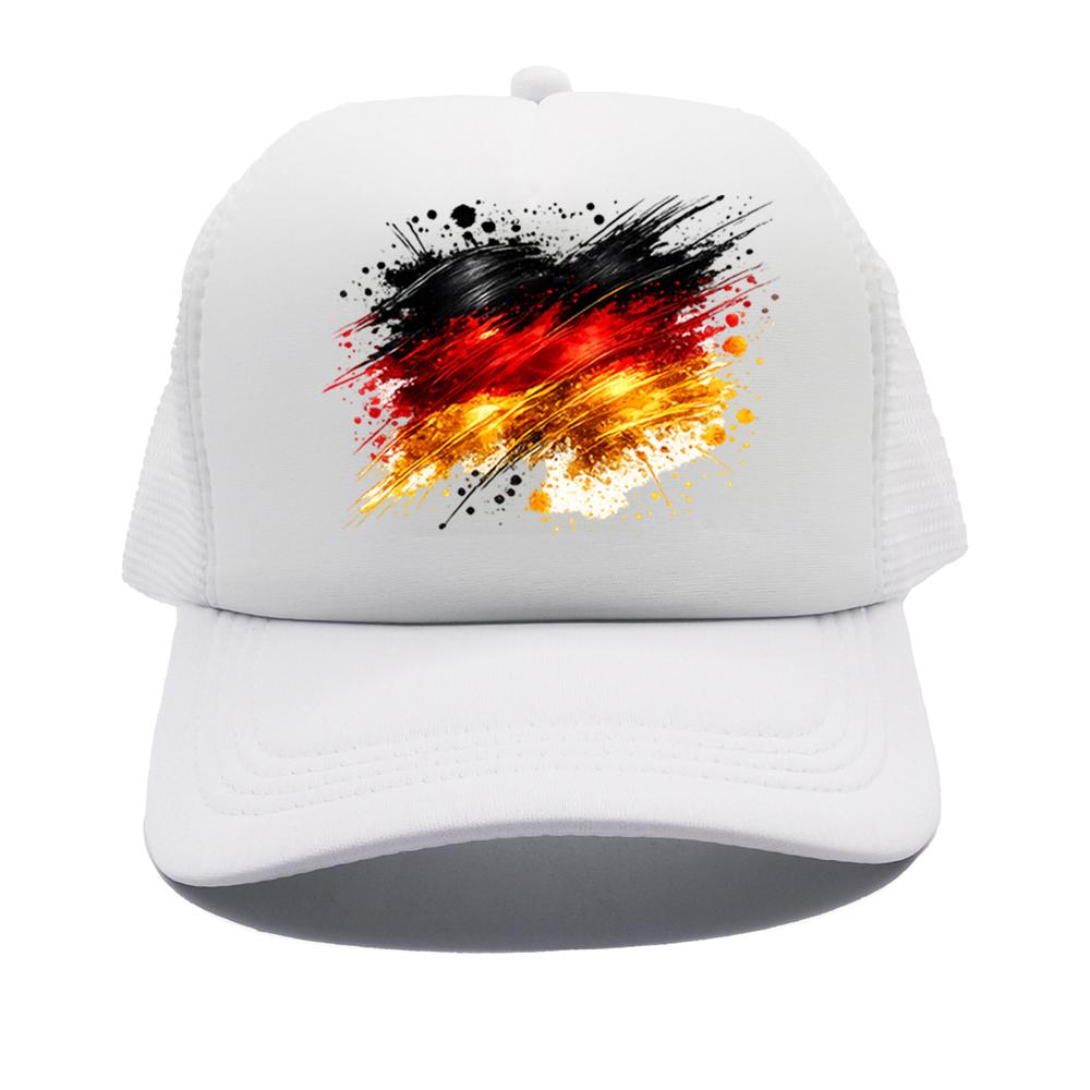 Flag of GerUnisexy Trucker Cap Unisex Adjustable Snapback Hats Mesh Breathable Patriotic GerUnisex Baseball Caps