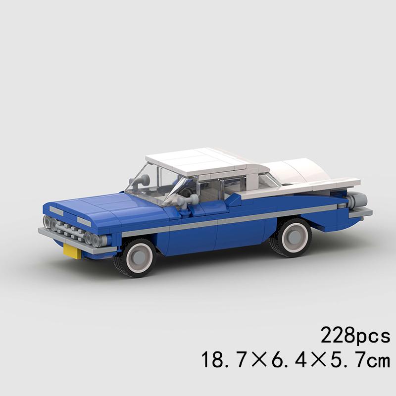 MOC Auto Geschwindigkeit R34 488 Pickup R32 Rennfahrzeug Modellbaustein Super Rennstein Weihnachtsgeschenk Stadt Technisch Rallye Sport