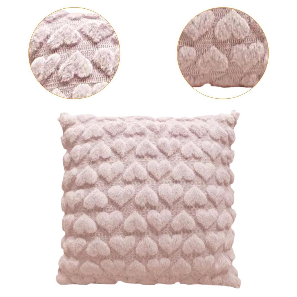 2 Stück Plüsch-Kissenbezüge Mehrzweck-Kompakte Zubehör Kissenhülle Dekokissenbezug für Bett Schlafzimmer Wohnzimmer Stuhl Sofa