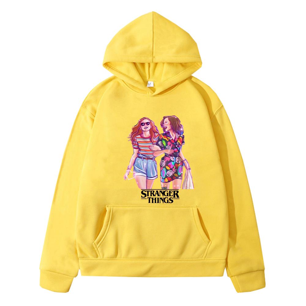 Autumn Stranger Things Print Anime Hoodie Fleece Sweatshirt Kawaii Jacket Hoodies Boys Pullover Y2k Sudadera Kids Clothes Girls