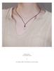 Tichiya Sterling Silver Retro Couple's Necklace with Black Cord