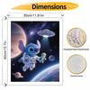 Disney Digital Oil Painting Art Kit Space Stitch Astronaut Alien Hand Filled Home Decor