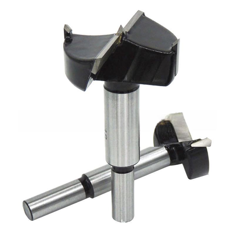 "5pc Woodworking Hole Opener Punch Drill Set for Flat Wing Drilling, Reaming, and Hinge Tool"