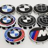 DSJW3 4pcs For BMW 50th E90 E60 F10 F20 G20 G30 E53 E85 E70 56mm 68mm Blue White Car Hub Cap Wheel Center Cap Emblem Badge Accessories