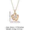 Flower Shaped Pendant Necklace for Women Golden Stainless Steel Clavicle Chain Wedding Party Daily Wear Jewelry Accessories