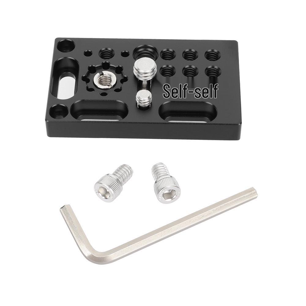 HDRIG Universal Cheese Board Mounting Plate with 1/4  and 3/8  Thread Holes - Model 3917 чёрный