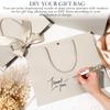 10pcs Gift Bags with Handle Thank You Party Favor Bags Welcome Bags Return Gifts with Bow Ribbon Shopping Bag Tote Bags Gift Wrap Bag