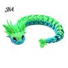 Kawaii Cherry Blossom Decor 3D Printed Articulated Dragon Fidget Toy, Cute Ornaments, Desk Toys for Anxiety Relief Stress Toy Adults, Fantasy