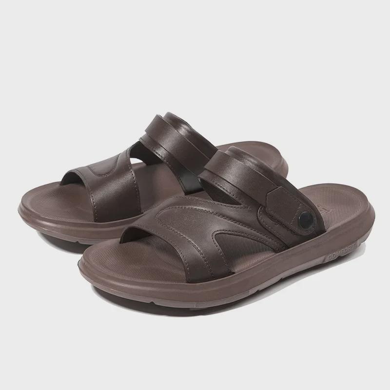 Men's Dual-Use One-Piece Sandals & Slippers - Trendy Summer Style Dad Shoes