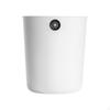 Modern Trash Can, Large Waste Bin, SpaceSaving for Kitchen, Bathroom, Office White Small 8L