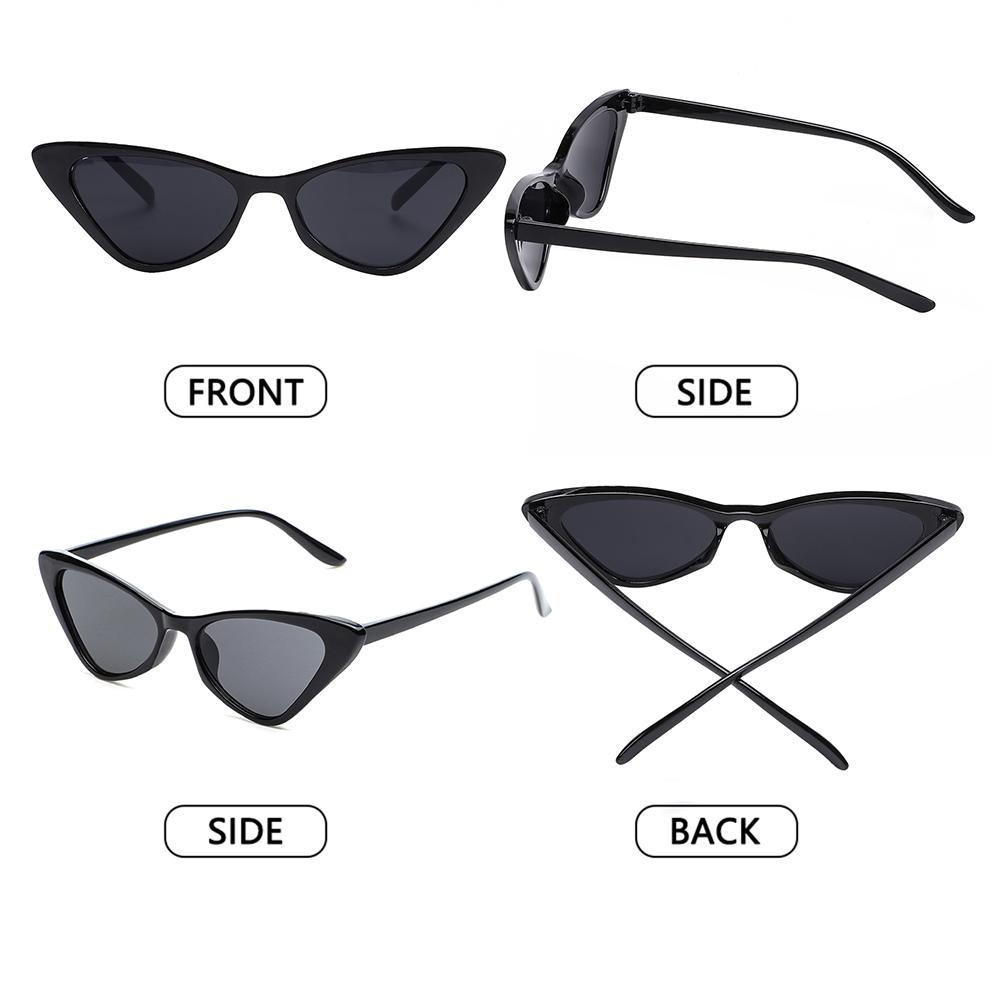Hot  UV400 Sunglasses for Women Cat Eye Retro Sunglasses Trendy Vintage Small Frame Eyewear Fashion Streetwear Accessories