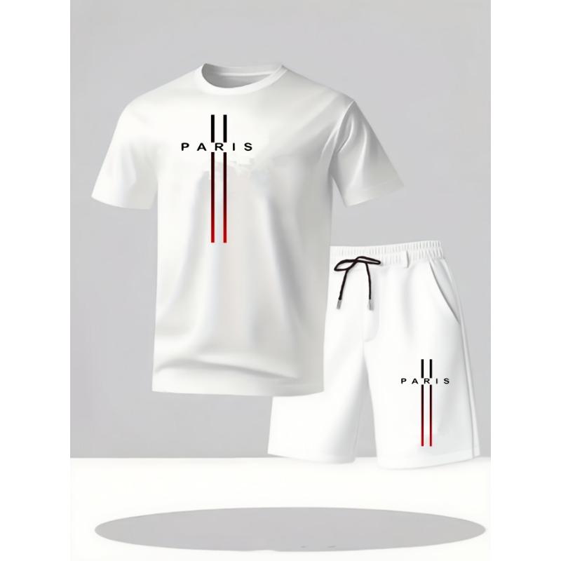 Modisches Kurzarm-T-Shirt und Shorts-Set, geeignet für Sommeraktivitäten, neuer lässiger Sommer-Outdoor-Anzug