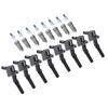 8-Piece Ignition Coil DG508 & Spark Plug Set SP413 for Ford F-150 Mustang