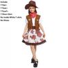 Boys Girls Cowboy Wild Western Rodeo Costume Kids Fancy Dress Cosplay Outfit