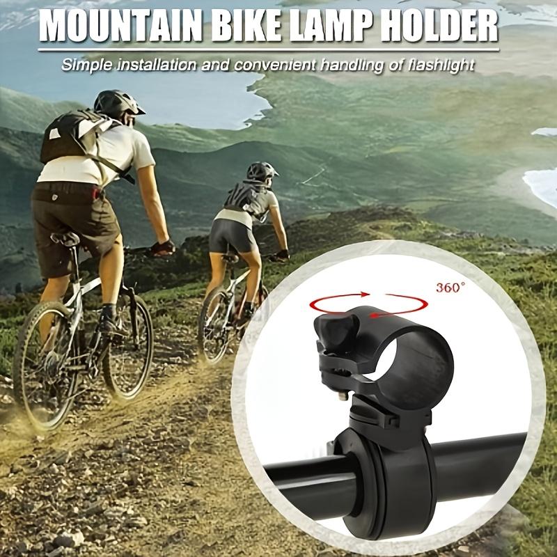 360 Grad drehbare Fahrradlichtklemme - Taschenlampenhalter für Fahrräder für den Außenbereich für Lampen