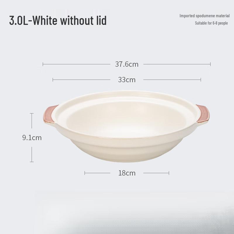 

LIEI Commercial Ceramic Casserole Pot