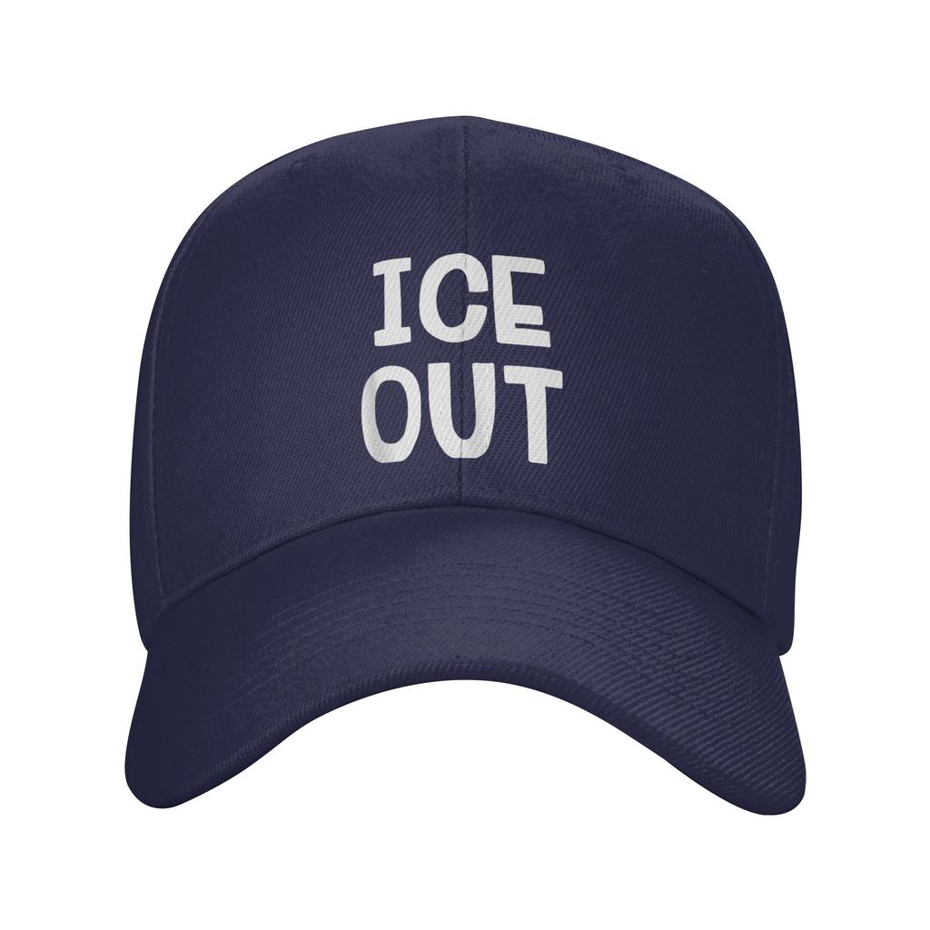 ICE Out Print Sonnen-Baseballkappe Sommer Unisex-Teens Print Trucker-Kappe Großhandel Lässig Outdoor Fitnessstudio Baseballkappen