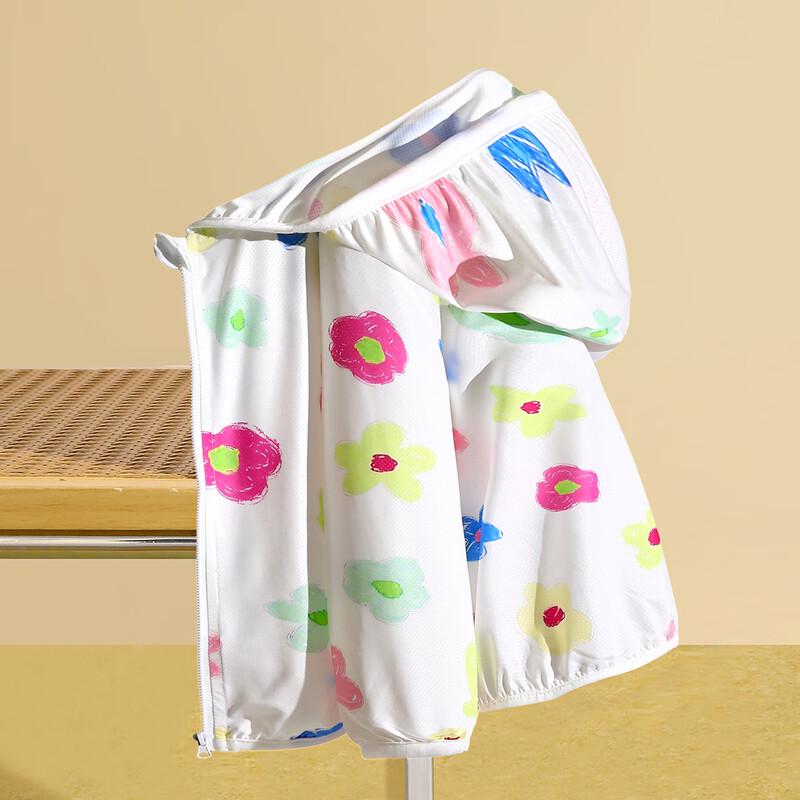 Xiaohu Party Girls Floral Hooded Sun Protection Jacket 160